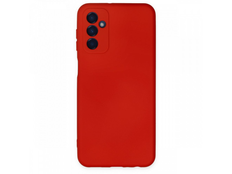 Newface Samsung Galaxy M23 Kılıf Nano içi Kadife Silikon - Kırmızı