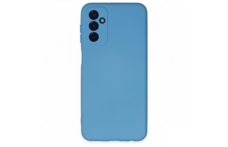 Newface Samsung Galaxy M23 Kılıf Nano içi Kadife Silikon - Mavi