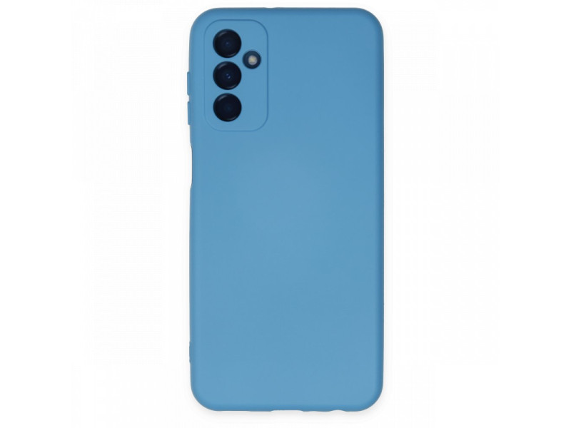 Newface Samsung Galaxy M23 Kılıf Nano içi Kadife Silikon - Mavi