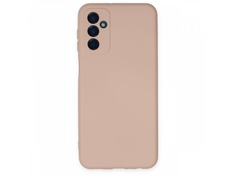 Newface Samsung Galaxy M23 Kılıf Nano içi Kadife Silikon - Pudra