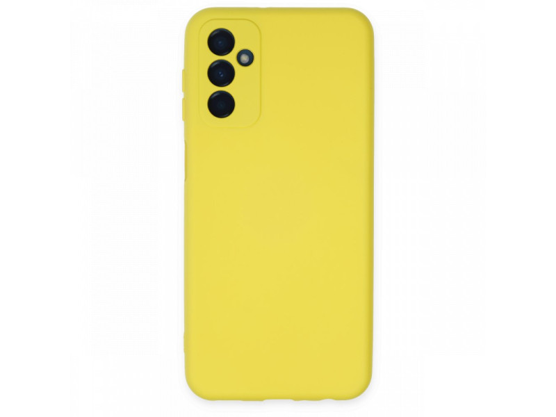 Newface Samsung Galaxy M23 Kılıf Nano içi Kadife Silikon - Sarı