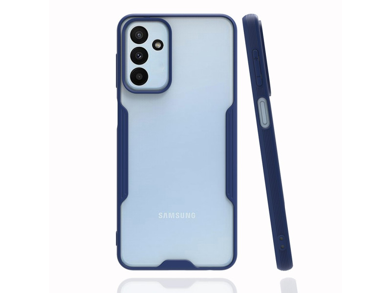 Newface Samsung Galaxy M23 Kılıf Platin Silikon - Lacivert