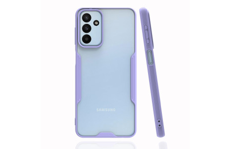 Newface Samsung Galaxy M23 Kılıf Platin Silikon - Lila