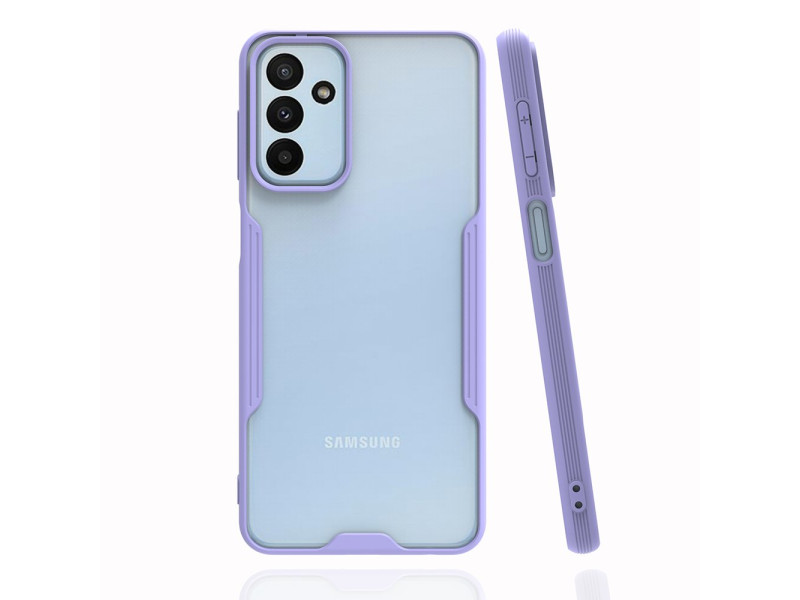 Newface Samsung Galaxy M23 Kılıf Platin Silikon - Lila