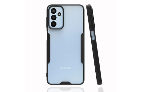Newface Samsung Galaxy M23 Kılıf Platin Silikon - Siyah