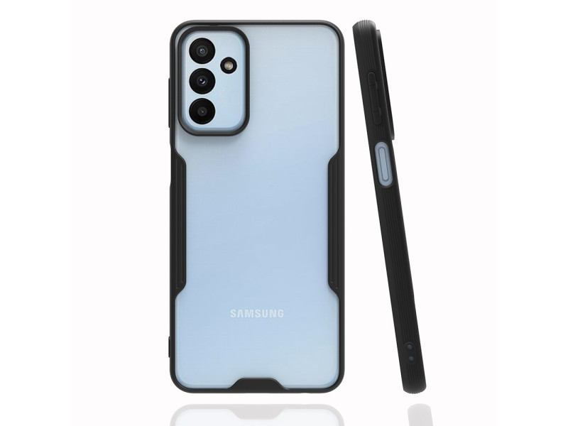 Newface Samsung Galaxy M23 Kılıf Platin Silikon - Siyah