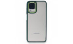 Newface Samsung Galaxy M32 Kılıf Dora Kapak - Haki Yeşil