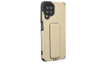 Newface Samsung Galaxy M32 Kılıf Mega Standlı Silikon - Gold