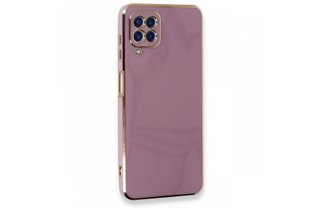 Newface Samsung Galaxy M32 Kılıf Volet Silikon - Mor
