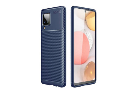 Newface Samsung Galaxy M33 Kılıf Focus Karbon Silikon - Lacivert