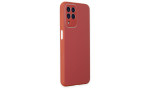 Newface Samsung Galaxy M33 Kılıf Glass Kapak - Bordo