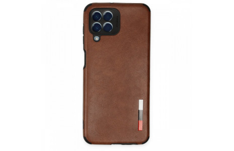 Newface Samsung Galaxy M33 Kılıf Loop Deri Silikon - Kahverengi
