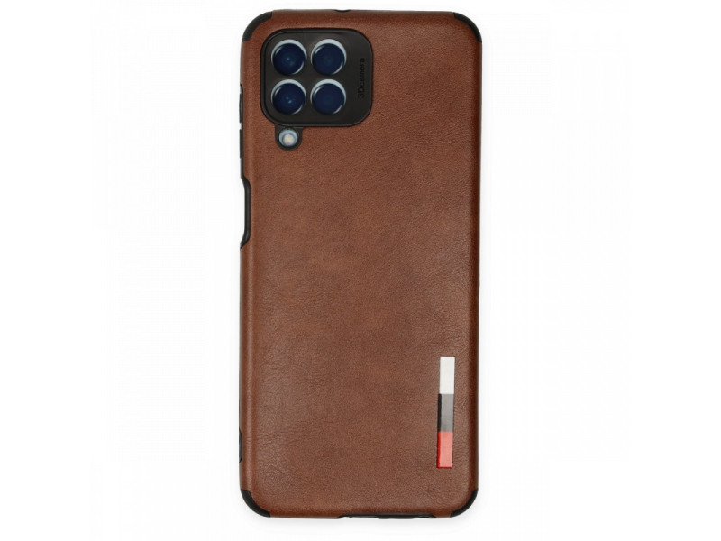Newface Samsung Galaxy M33 Kılıf Loop Deri Silikon - Kahverengi