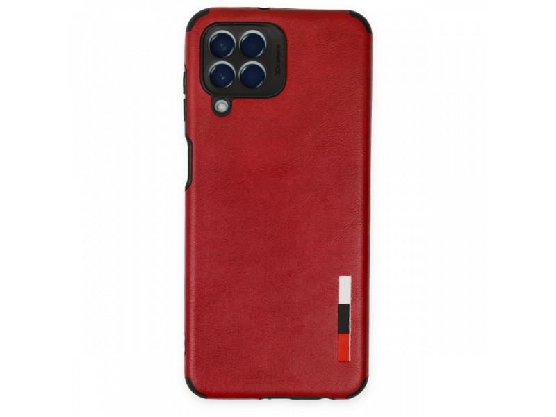 Newface Samsung Galaxy M33 Kılıf Loop Deri Silikon - Kırmızı