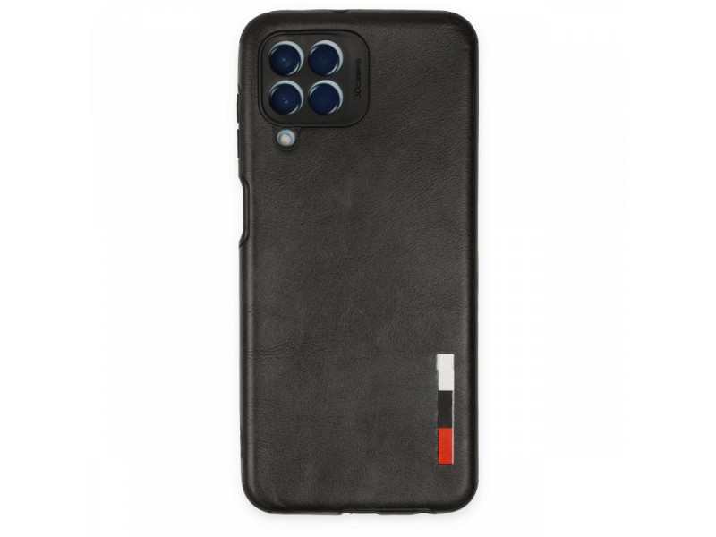 Newface Samsung Galaxy M33 Kılıf Loop Deri Silikon - Siyah
