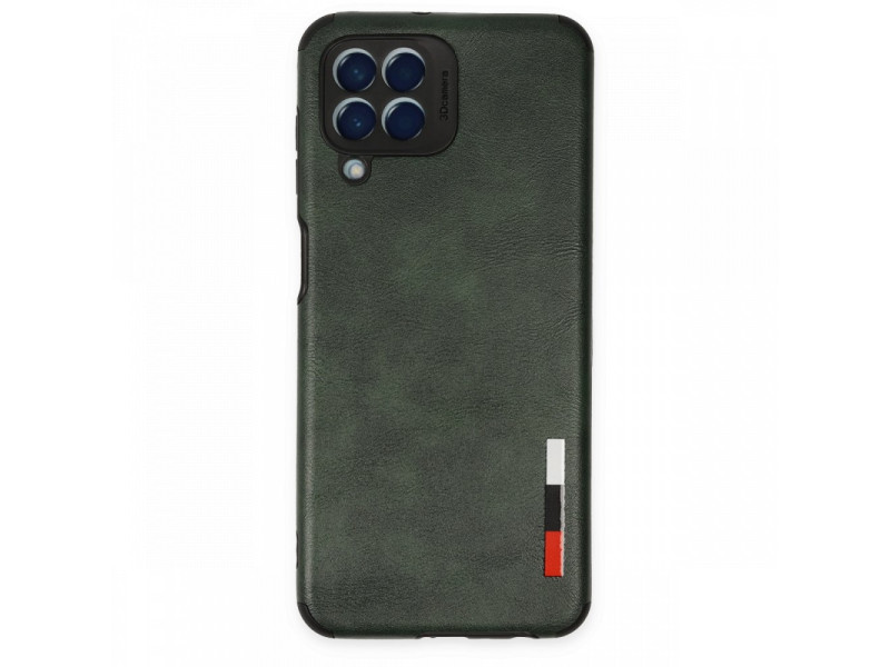 Newface Samsung Galaxy M33 Kılıf Loop Deri Silikon - Yeşil