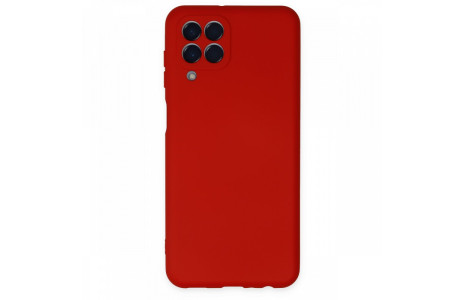 Newface Samsung Galaxy M33 Kılıf Nano içi Kadife Silikon - Kırmızı