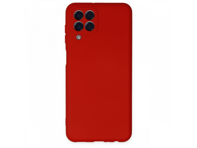 Newface Samsung Galaxy M33 Kılıf Nano içi Kadife Silikon - Kırmızı