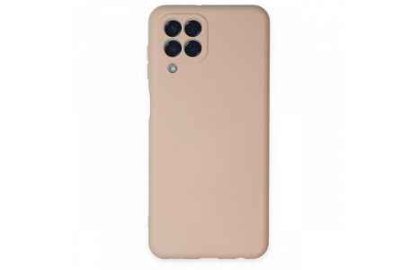 Newface Samsung Galaxy M33 Kılıf Nano içi Kadife Silikon - Pudra