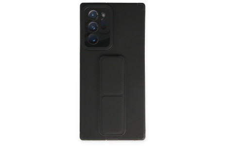 Newface Samsung Galaxy Note 20 Ultra Kılıf Mega Standlı Silikon - Siyah