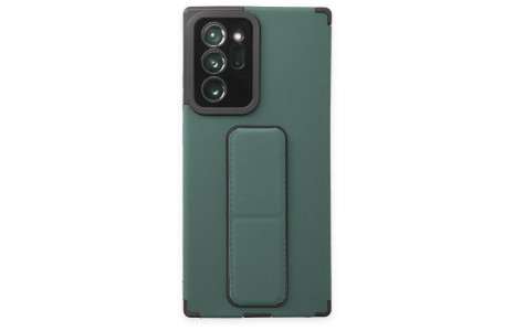 Newface Samsung Galaxy Note 20 Ultra Kılıf Mega Standlı Silikon - Yeşil