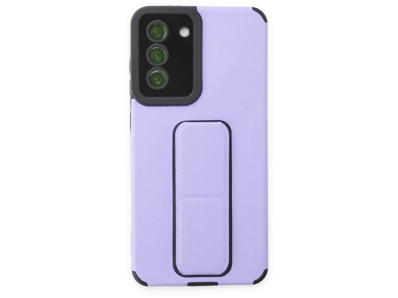 Newface Samsung Galaxy S20 FE Kılıf Mega Standlı Silikon - Lila
