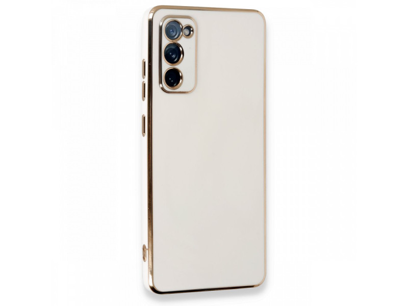 Newface Samsung Galaxy S20 FE Kılıf Volet Silikon - Beyaz