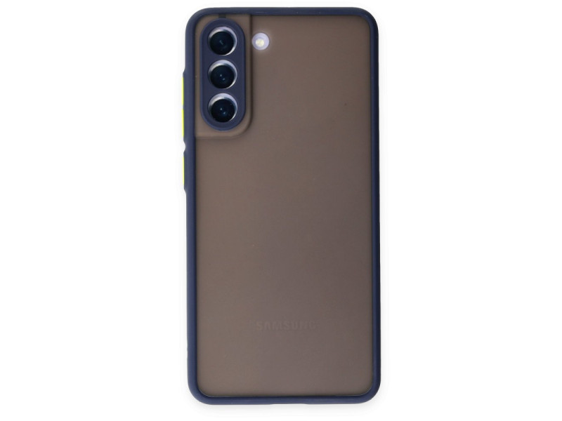 Newface Samsung Galaxy S21 FE Kılıf Montreal Silikon Kapak - Lacivert