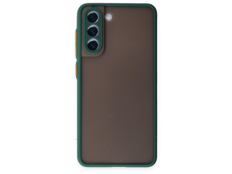 Newface Samsung Galaxy S21 FE Kılıf Montreal Silikon Kapak - Yeşil
