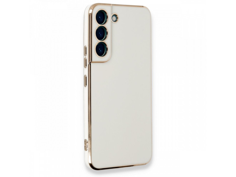 Newface Samsung Galaxy S21 FE Kılıf Volet Silikon - Beyaz