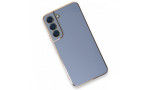 Newface Samsung Galaxy S21 FE Kılıf Volet Silikon - Mavi