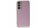 Newface Samsung Galaxy S21 FE Kılıf Volet Silikon - Mor