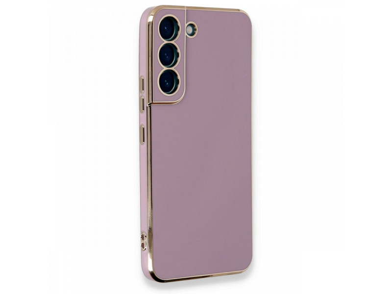 Newface Samsung Galaxy S22 Kılıf Volet Silikon - Mor