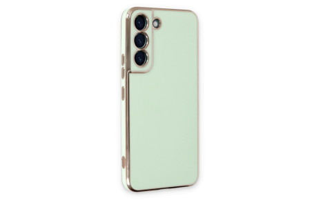 Newface Samsung Galaxy S22 Plus Kılıf Volet Silikon - Açık Yeşil