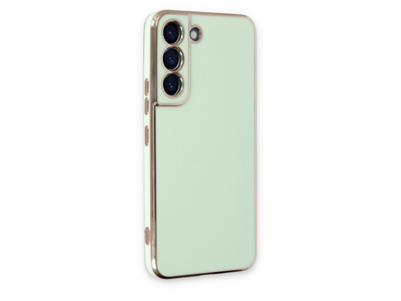 Newface Samsung Galaxy S22 Plus Kılıf Volet Silikon - Açık Yeşil