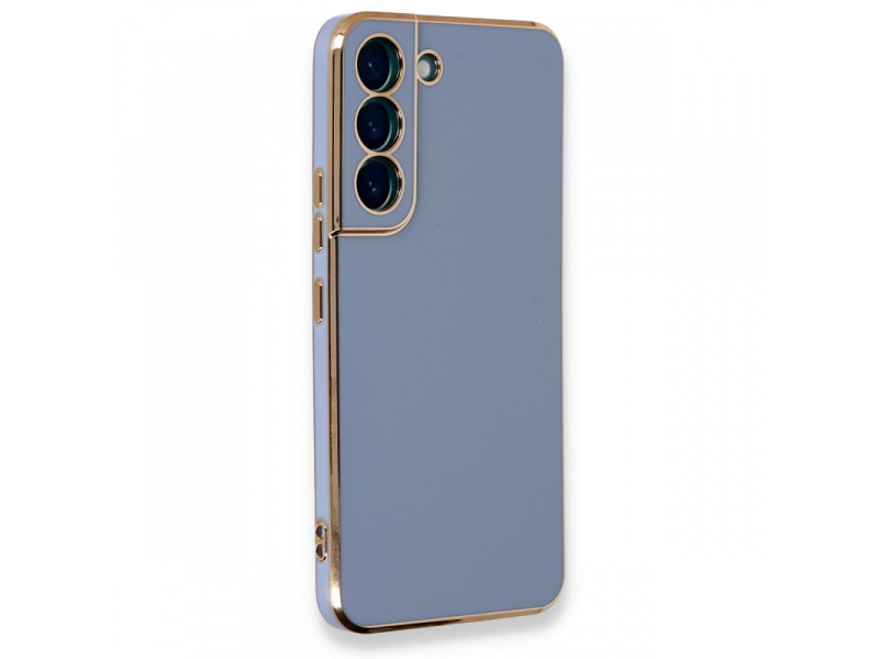Newface Samsung Galaxy S22 Plus Kılıf Volet Silikon - Mavi