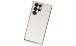Newface Samsung Galaxy S22 Ultra Kılıf Volet Silikon - Beyaz
