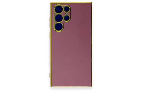 Newface Samsung Galaxy S22 Ultra Kılıf Volet Silikon - Kırmızı