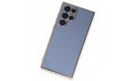 Newface Samsung Galaxy S22 Ultra Kılıf Volet Silikon - Mavi