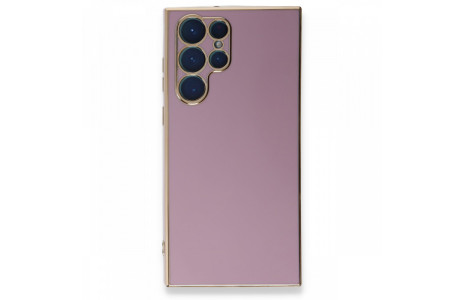 Newface Samsung Galaxy S22 Ultra Kılıf Volet Silikon - Mor