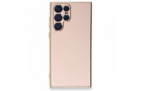 Newface Samsung Galaxy S22 Ultra Kılıf Volet Silikon - Pembe