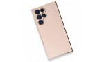 Newface Samsung Galaxy S22 Ultra Kılıf Volet Silikon - Pembe