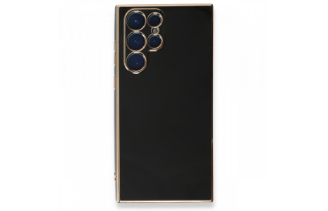 Newface Samsung Galaxy S22 Ultra Kılıf Volet Silikon - Siyah