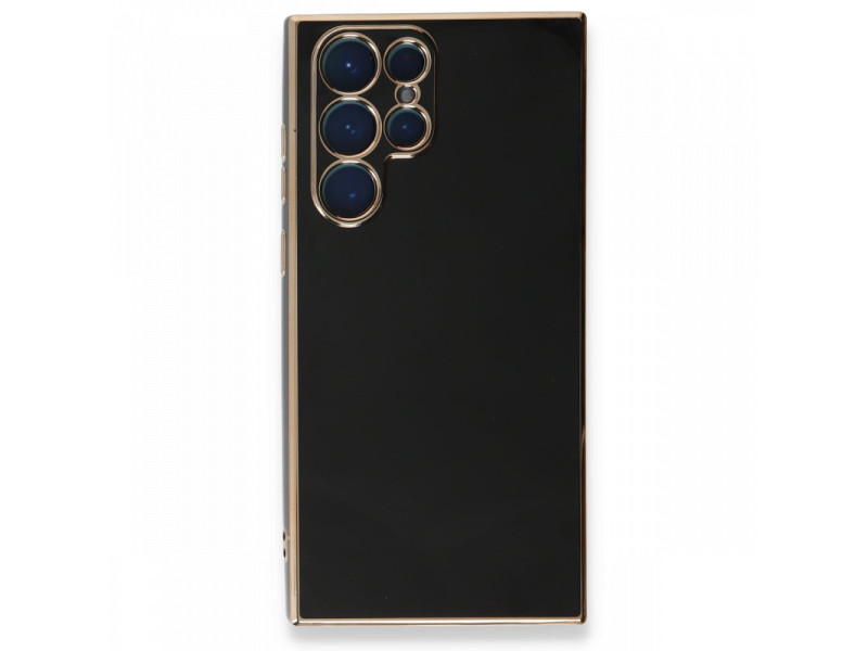 Newface Samsung Galaxy S22 Ultra Kılıf Volet Silikon - Siyah