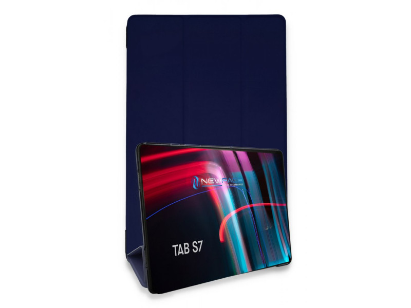Newface Samsung Galaxy T870 Tab S7 11 Kılıf Tablet Smart Kılıf - Lacivert