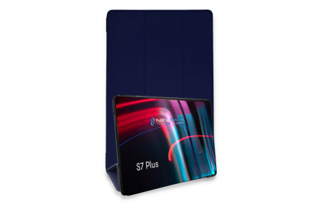 Newface Samsung Galaxy T970 Tab S7 Plus 12.4 Kılıf Tablet Smart Kılıf - Lacivert