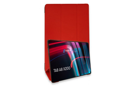 Newface Samsung Galaxy X200 Tab A8 10.5 Kılıf Tablet Smart Kılıf - Kırmızı