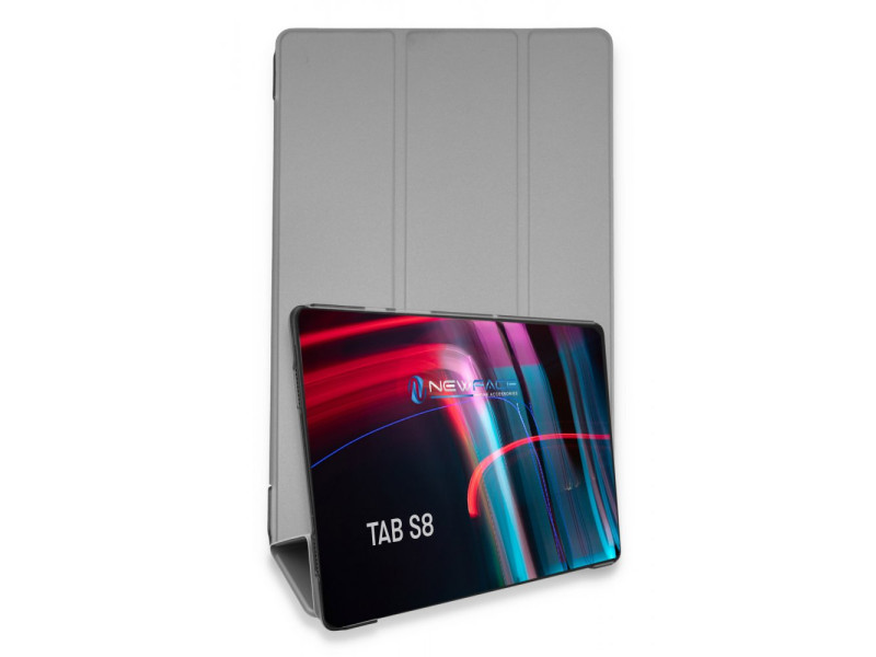 Newface Samsung Galaxy X700 Tab S8 11 Kılıf Tablet Smart Kılıf - Gri