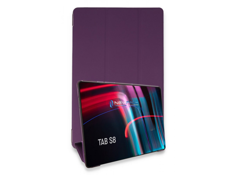 Newface Samsung Galaxy X700 Tab S8 11 Kılıf Tablet Smart Kılıf - Mor