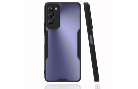 Newface Tecno Camon 18 Kılıf Platin Silikon - Siyah